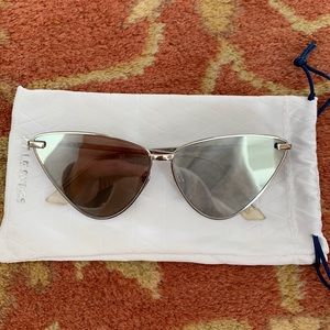 Le Spec Silver Sunglass with Case